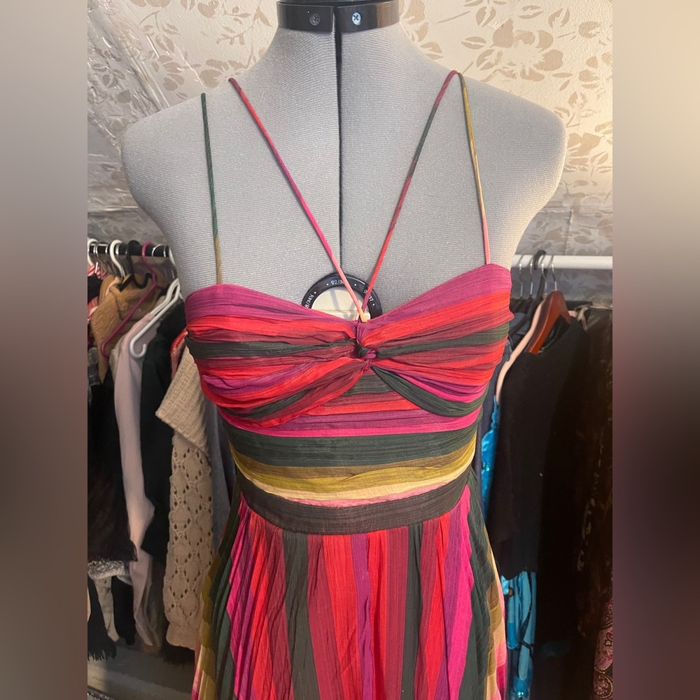 Fashion Nova “Take Me To Barbados” Multicolor Maxi Dress XS NWT - Picture 4 of 8